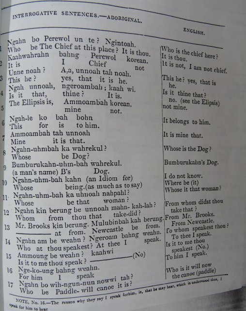 Dialect: Threlkeld c1827, Interrogative sentences